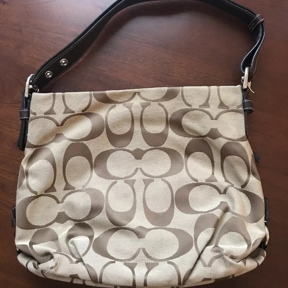 Coach F15067 Soho Duffle/Crossbody in Khaki & Gold - Picture 3 of 7